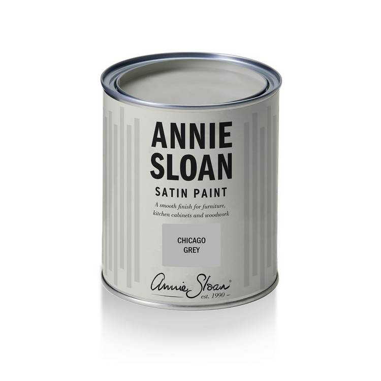 Annie Sloan satin paint Chicago Grey 750ml, imported from the UK