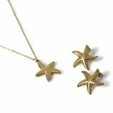 Liars & Lovers starfish jewellery gift set with pendant necklace and earrings, imported from the UK