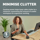 Fellowes Power Cube 3 Socket 2m USB-A USB-C, UK version