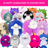 Happy Nappers Blue Shark plush toy sleeping bag Medium - British product
