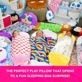 Happy Nappers Blue Shark plush toy sleeping bag Medium - British product