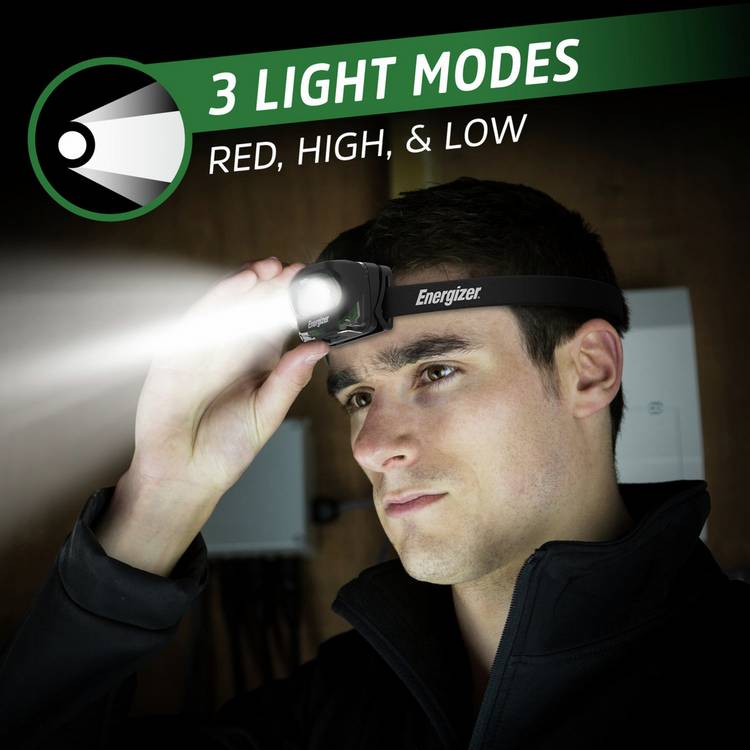 Energizer rechargeable head torch 200 lumens, imported from the UK
