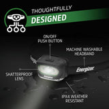Energizer rechargeable head torch 200 lumens, imported from the UK