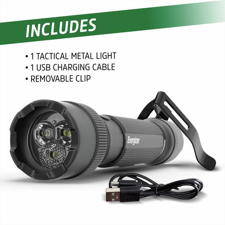 Energizer TAC-R 700 rechargeable tactical torch, UK version