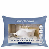 Argos Snuggledown Scandi Duck Feather & Down Medium Pillow 4 Pack- Buy online at McGrocer