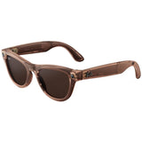 Argos Ray-Ban Meta Skyler Gen 2 Smart Glasses - Shiny Transparent Peach, Transitions Brown- Buy online at McGrocer