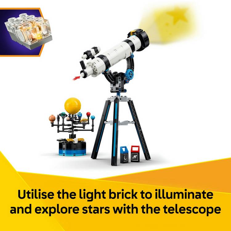 LEGO Creator 3in1 Space Exploration Telescope building toy (British brand)