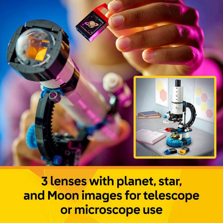 LEGO Creator 3in1 Space Exploration Telescope building toy (British brand)