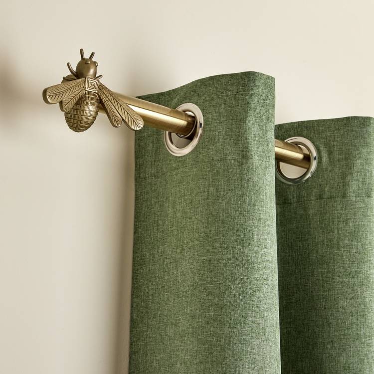 Argos Home brass curtain pole 110-300cm - British product