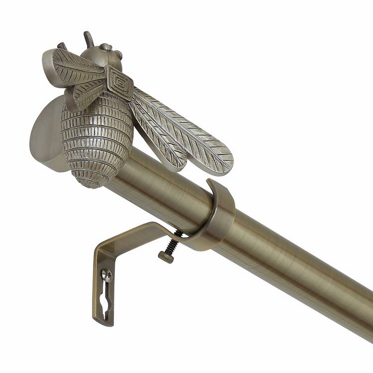 Argos Home brass curtain pole 110-300cm - British product