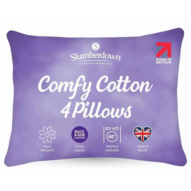 Slumberdown firm pillow 4 pack 48x74cm, UK version