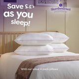 Slumberdown firm pillow 4 pack 48x74cm, UK version