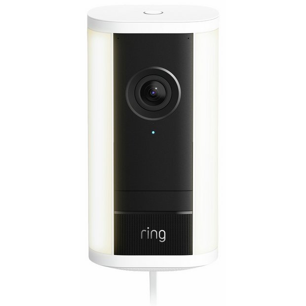 Ring Spotlight Cam Pro 4K security camera white - British product
