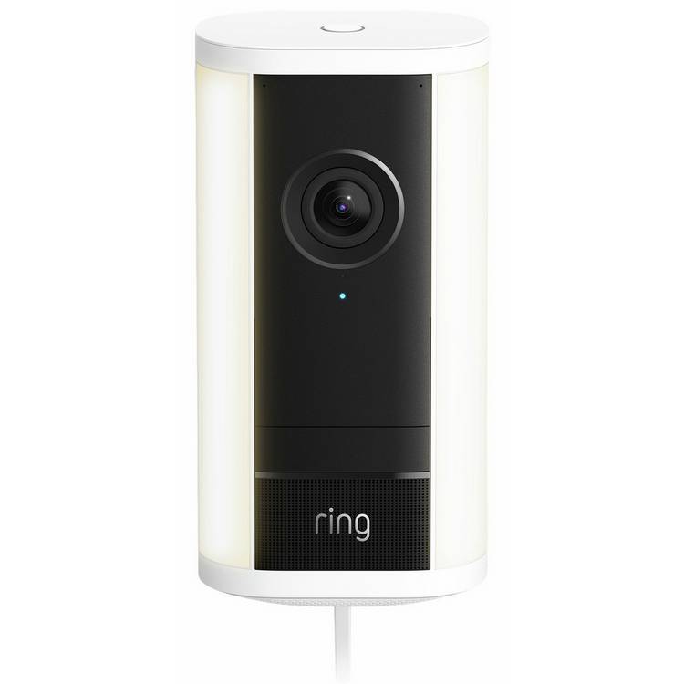 Ring Spotlight Cam Pro 4K security camera white - British product