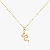 Argos Revere 9ct Gold Plated Silver Mini Snake Pendant Necklace, 46cm- Buy online at McGrocer