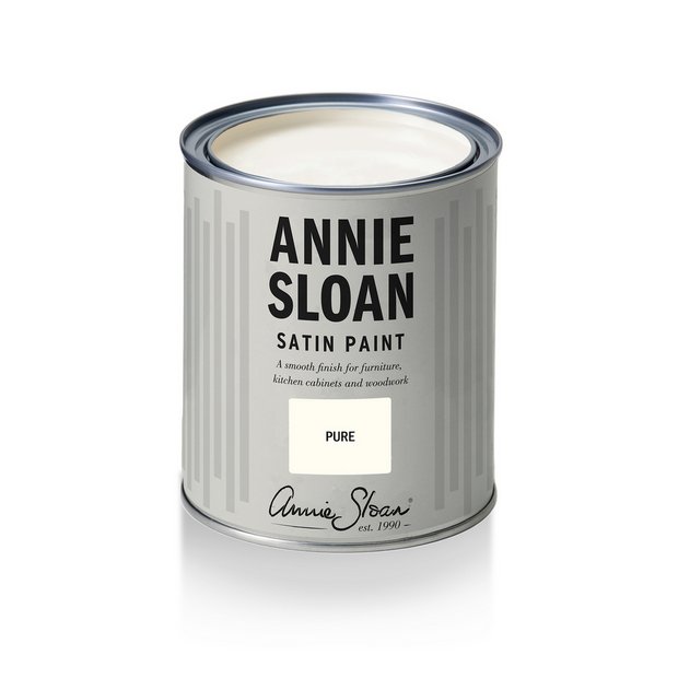 Annie Sloan Satin Paint Pure 750ml, imported from the UK