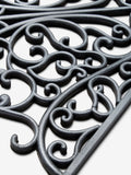 Silver Scroll non-slip rubber doormat - British product
