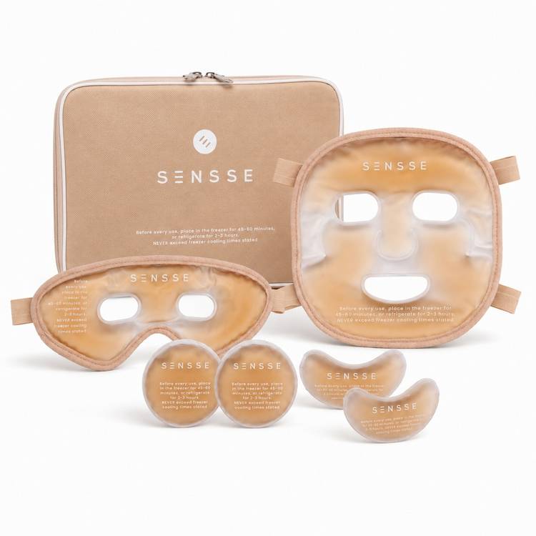 Sensse Glacial Glow cooling gel masks 6 piece set - British product