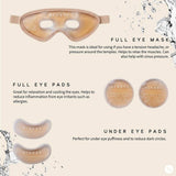 Sensse Glacial Glow cooling gel masks 6 piece set - British product