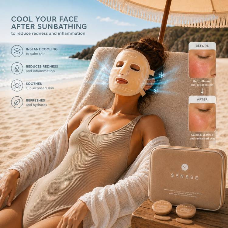 Sensse Glacial Glow cooling gel masks 6 piece set - British product