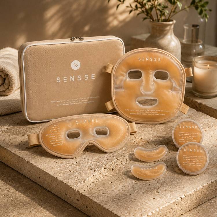 Sensse Glacial Glow cooling gel masks 6 piece set - British product