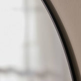 Habitat overmantle arch wall mirror black 100x75cm, imported from the UK