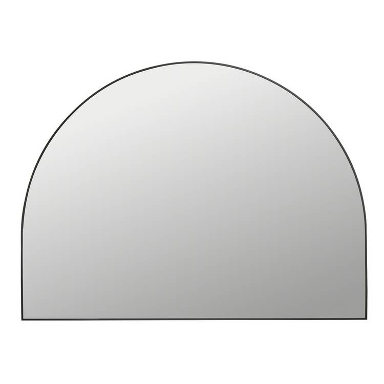 Habitat overmantle arch wall mirror black 100x75cm, imported from the UK
