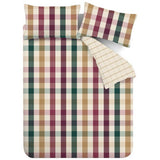 Catherine Lansfield autumn check bedding set double, imported from the UK