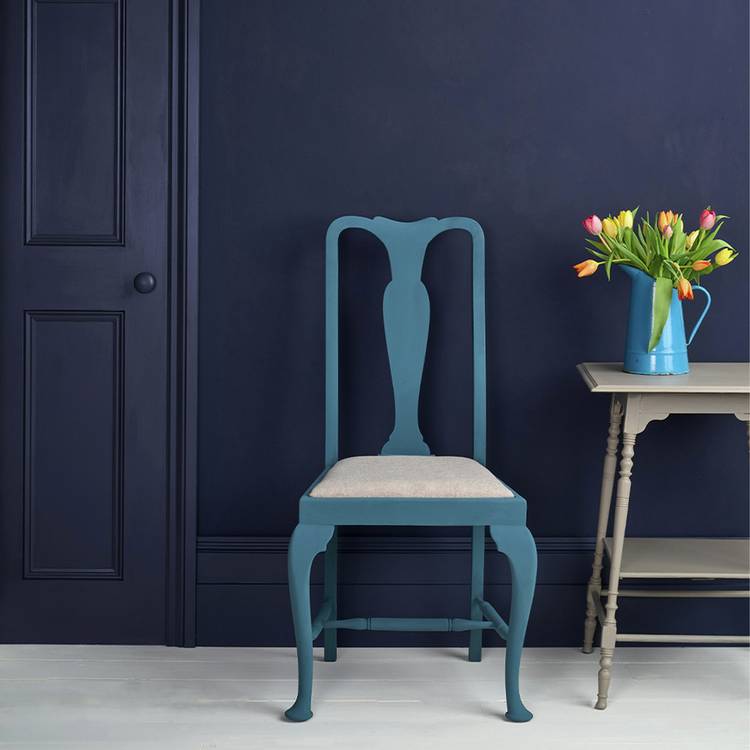 Annie Sloan satin paint Oxford Navy 750ml, UK version