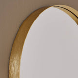 Argos Home gold aluminium pill shaped wall mirror 60x40cm, UK version