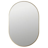 Argos Home gold aluminium pill shaped wall mirror 60x40cm, UK version