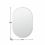 Argos Home gold aluminium pill shaped wall mirror 60x40cm, UK version