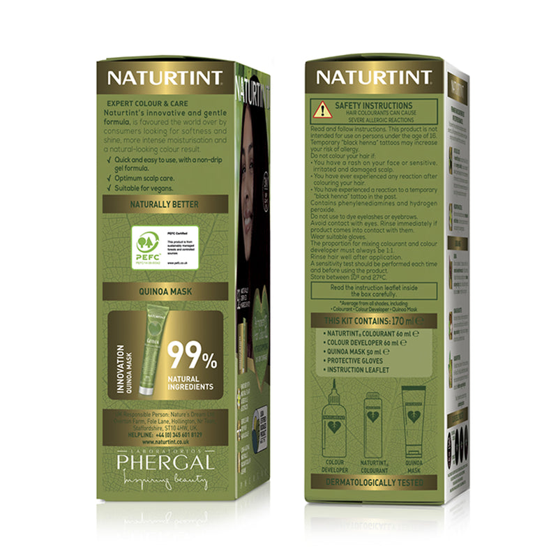 Naturtint hair colour gel 3WN dark brown - British product