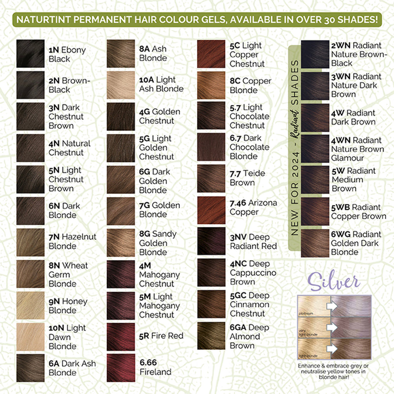 Naturtint hair colour gel 3WN dark brown - British product