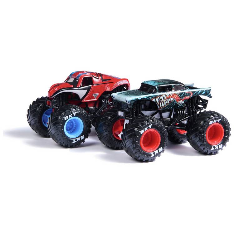Monster Jam Marvel die-cast truck 2-pack (British brand)