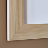 Argos Home ribbed light wood wall mirror 62x52cm, imported from the UK