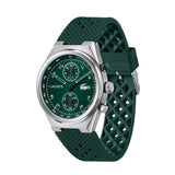 Lacoste watch green dial silicone strap 43mm, imported from the UK