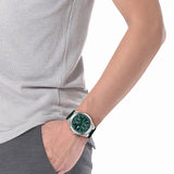 Lacoste watch green dial silicone strap 43mm, imported from the UK