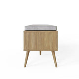 GFW Noor 2 drawer shoe cabinet natural oak finish, UK version