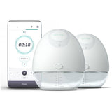 Elvie double electric breast pump with bottles, UK version