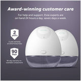 Elvie double electric breast pump with bottles, UK version