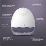 Elvie double electric breast pump with bottles, UK version