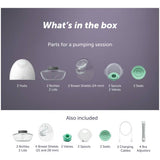 Elvie double electric breast pump with bottles, UK version