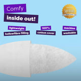 Slumberdown medium pillow 2 pack cotton cover, imported from the UK