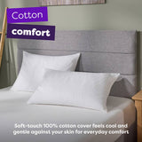 Slumberdown medium pillow 2 pack cotton cover, imported from the UK