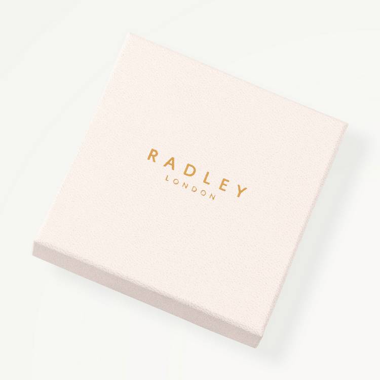 Radley green charm huggie hoop earrings, UK version
