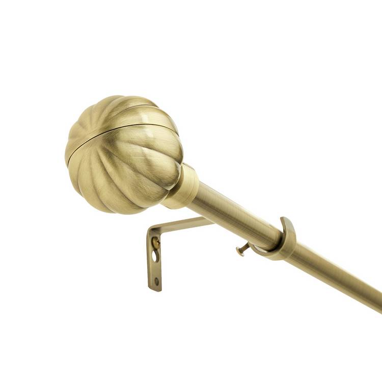 Argos Home brass extendable curtain pole 165-300cm, imported from the UK