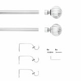 Argos Home brass extendable curtain pole 165-300cm, imported from the UK