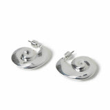 Freedom spiral shell stud earrings 25mm, imported from the UK