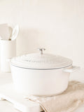 Masterclass cream casserole dish 5L, imported from the UK